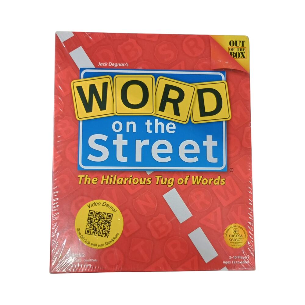 Word on the Street Board Game - The Hilarious Tug of Words - New; Sealed in Box